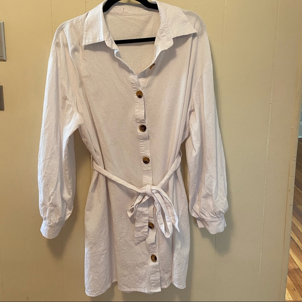 Mini Belted Shirt Dress